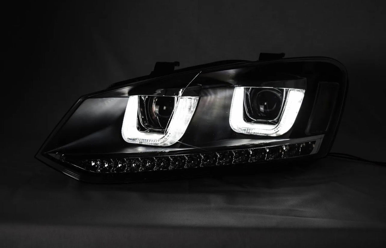 Volkswagen Polo Angel Eyes Headlights 6R/6C MK5 - DTS AUTOMOTIVE