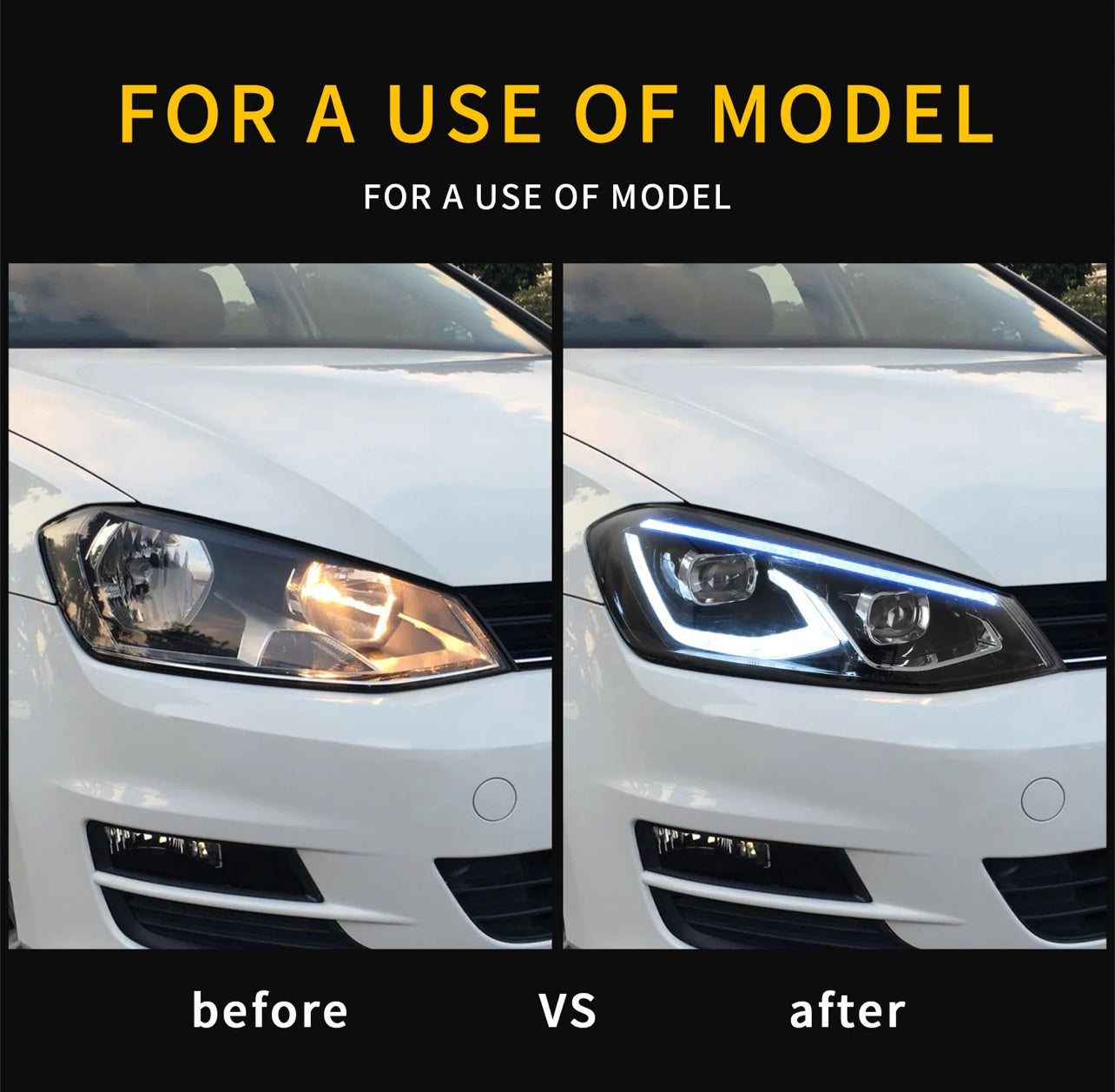 Volkswagen Golf MK7/MK7.5 2013-2017 VLAND Headlights