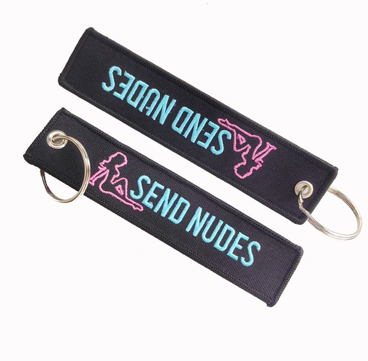 Send N*des Embroidery Keychain - DTS AUTOMOTIVE