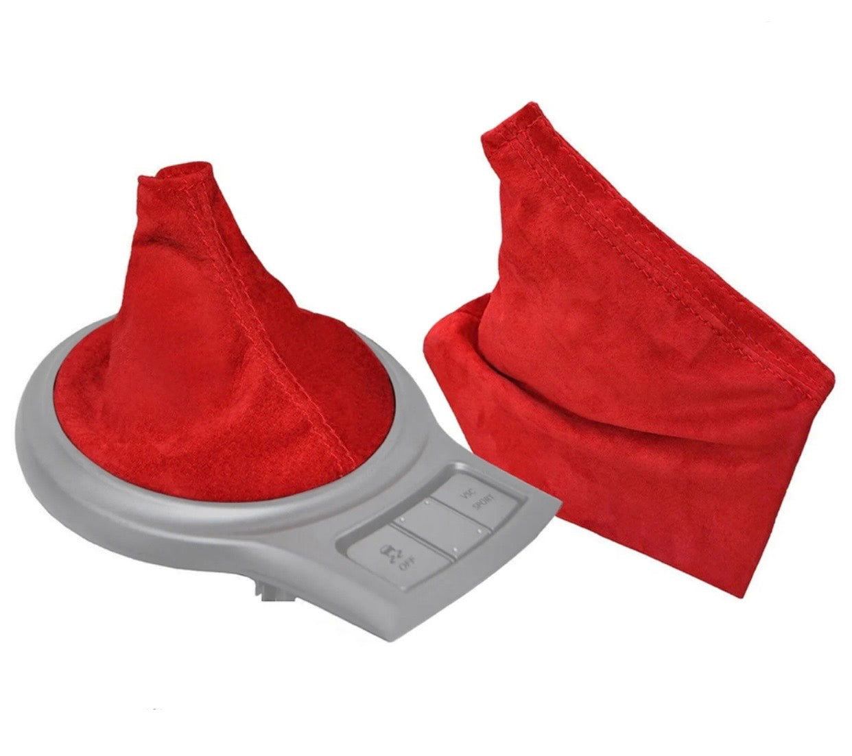 Toyota GT86 Red Italian Alcantara Gear-Boot Manual and Handbrake Retrim - DTS AUTOMOTIVE