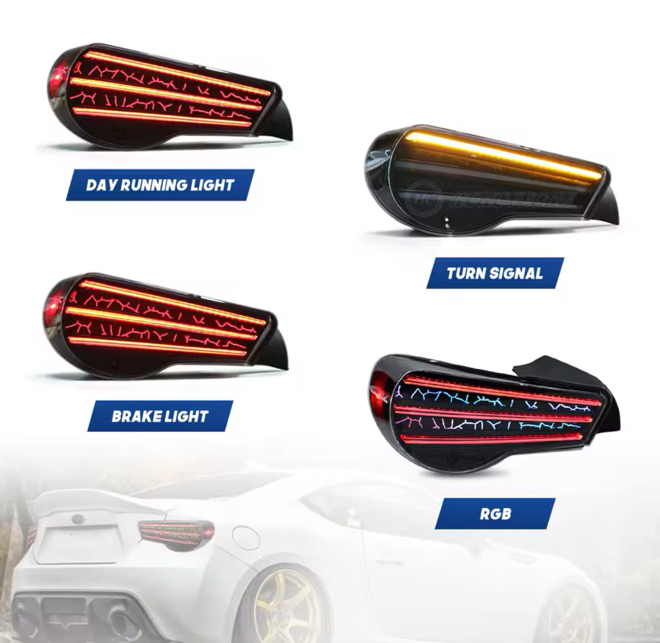 Toyota GT86 Tri-Bar RGB Taillights