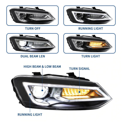 Volkswagen Polo MK5 6R/6C 2009-2017 VLAND Headlights - DTS AUTOMOTIVE