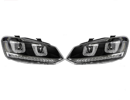 Volkswagen Polo Angel Eyes Headlights 6R/6C MK5 - DTS AUTOMOTIVE