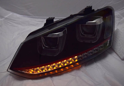 Volkswagen Polo Angel Eyes Headlights 6R/6C MK5 - DTS AUTOMOTIVE