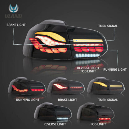 Volkswagen Golf MK6 VLAND Taillights