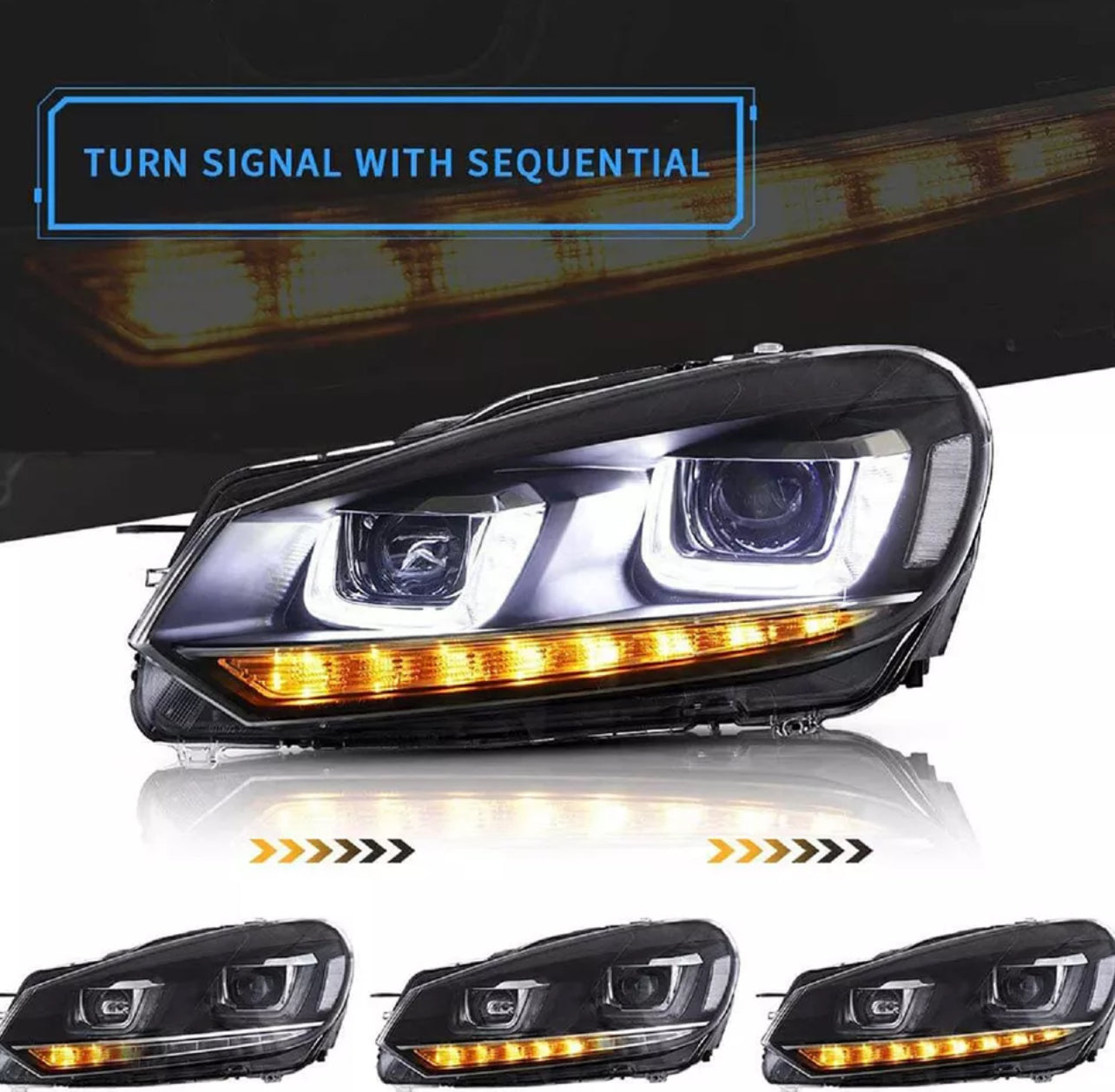 Volkswagen Golf MK6 VLAND Headlights