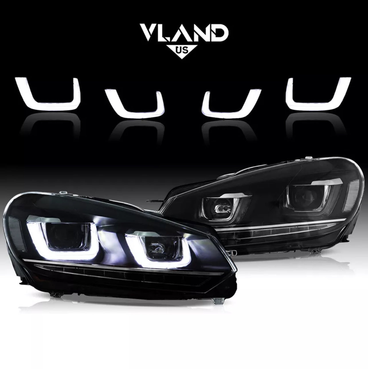 Volkswagen Golf MK6 VLAND Headlights