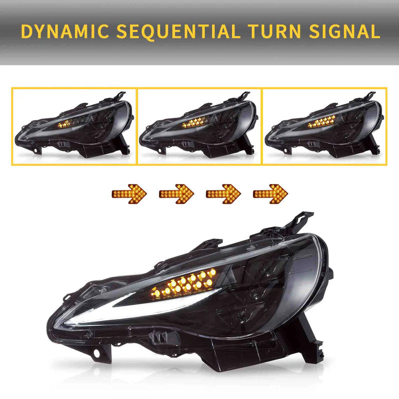 Toyota GT86 VLAND RGB Headlights New Design