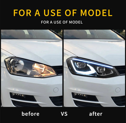 Volkswagen Golf MK7/MK7.5 2013-2017 VLAND Headlights