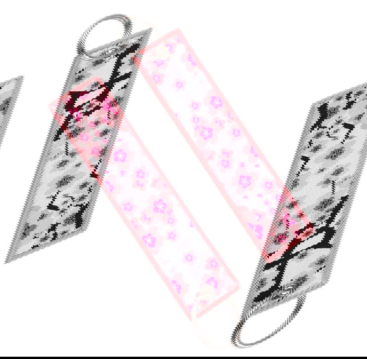 Cherry Blossom Embroidery Keychain - DTS AUTOMOTIVE