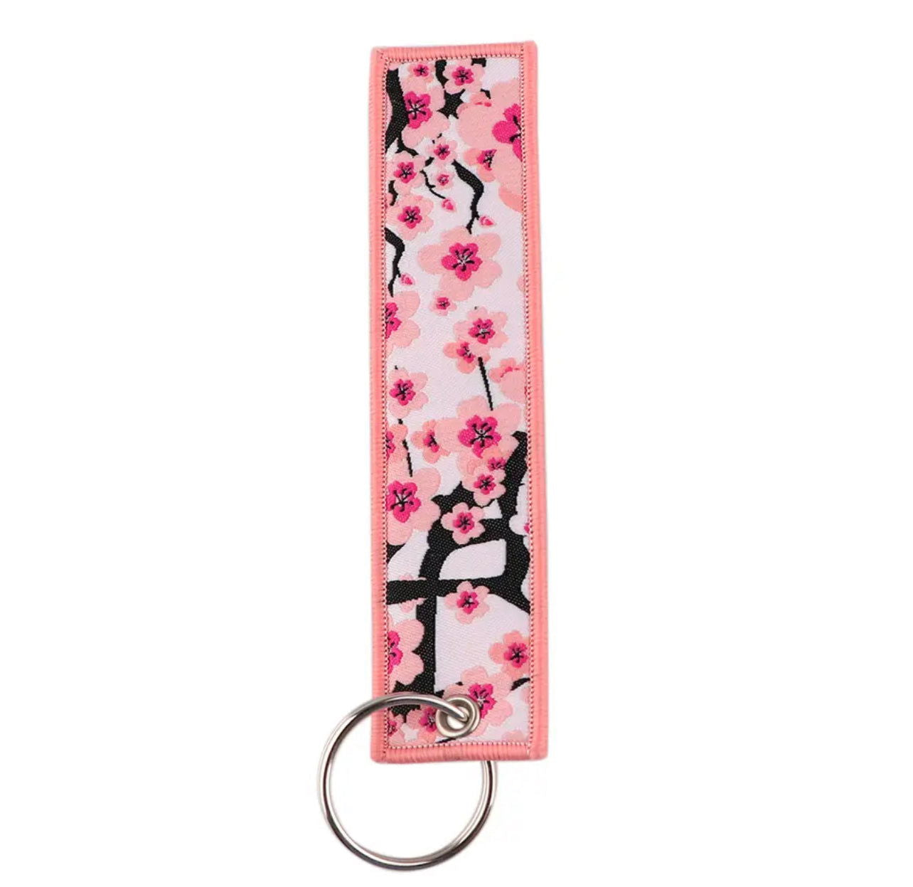 Cherry Blossom Embroidery Keychain - DTS AUTOMOTIVE