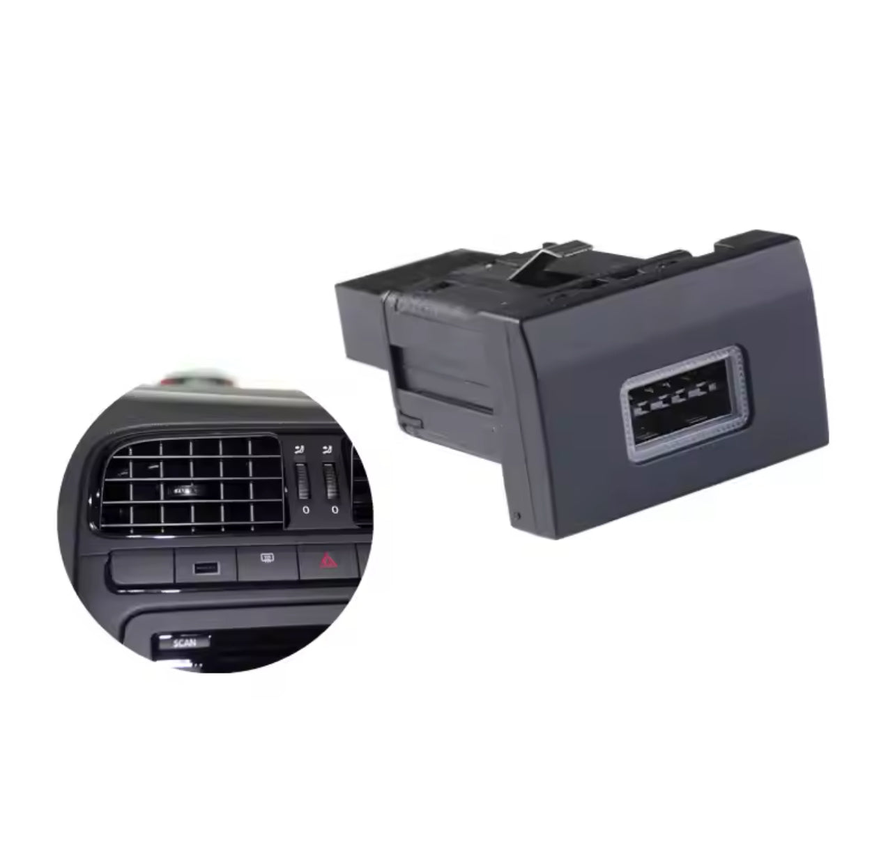 Volkswagen Polo 6R 2009-2013 USB/USB-C Dashboard Inserts