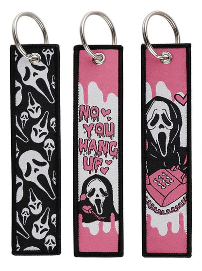 GhostFace Embroidery Keychain - DTS AUTOMOTIVE