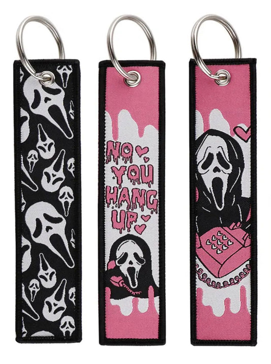 GhostFace Embroidery Keychain - DTS AUTOMOTIVE