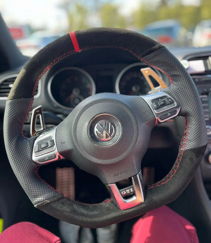 Volkswagen Polo/Scirocco/Golf Custom Steering Wheel Stitch on Cover - DTS AUTOMOTIVE