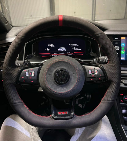 Volkswagen Golf/Polo/Scirocco Custom Steering Wheel Stitch on Cover - DTS AUTOMOTIVE