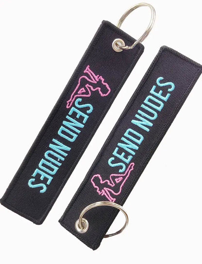 Send N*des Embroidery Keychain - DTS AUTOMOTIVE