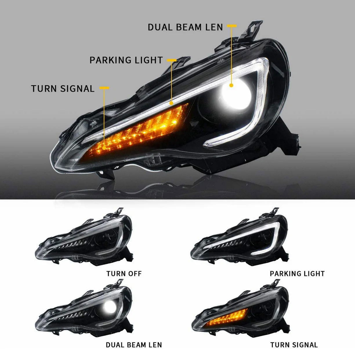 Toyota GT86 VLAND Headlights - DTS AUTOMOTIVE