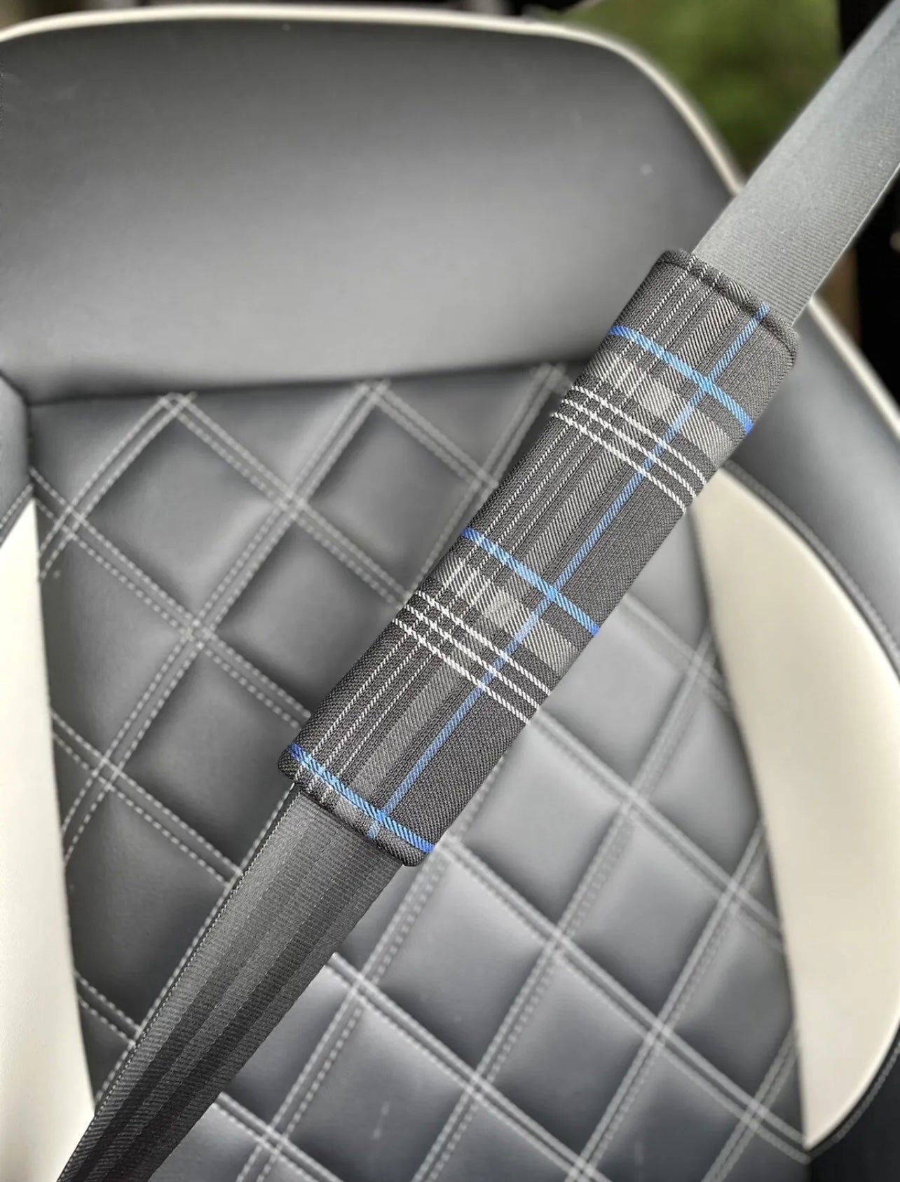 Volkswagen GTI Tartan Seatbelt Shoulder Pads - DTS AUTOMOTIVE