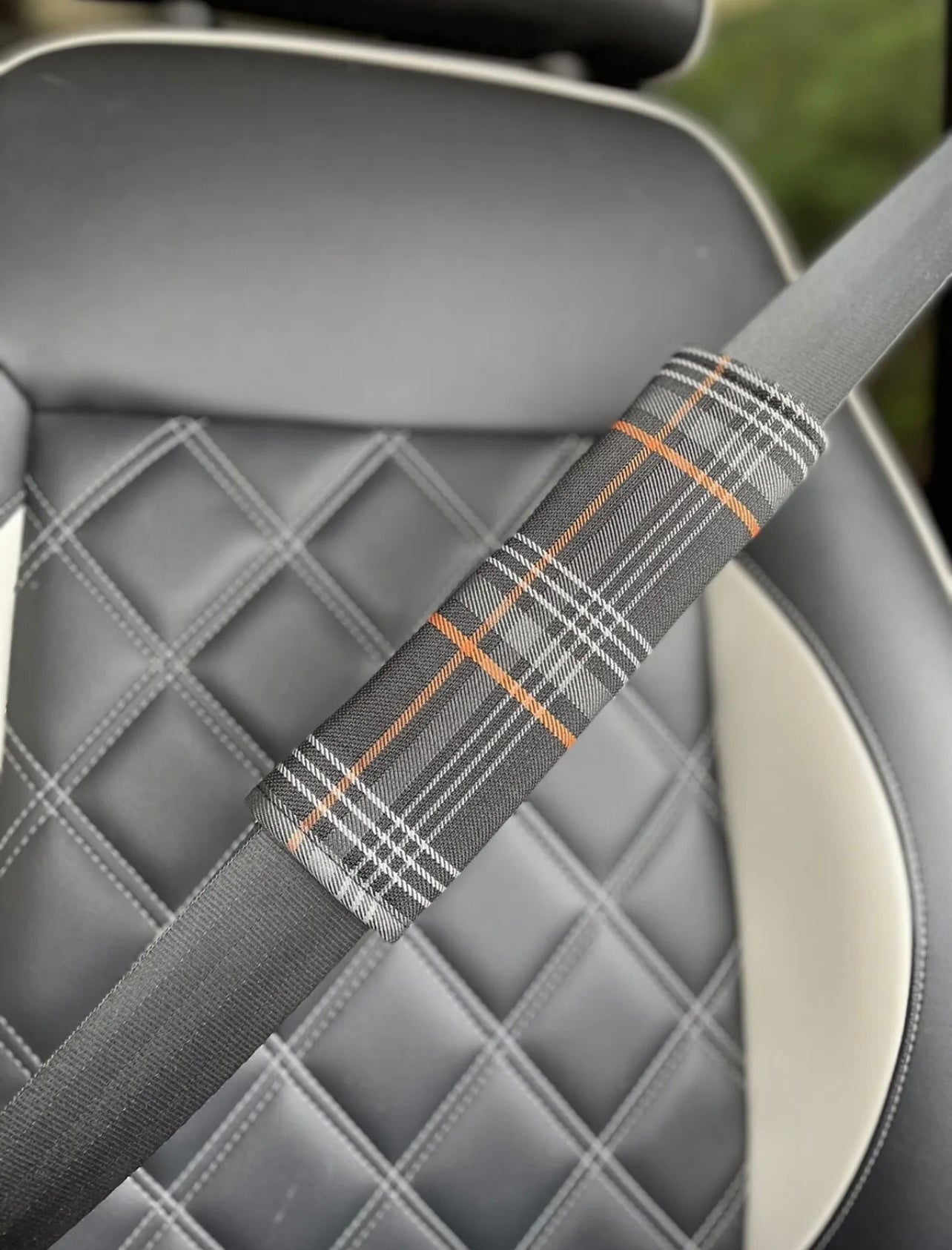 Volkswagen GTI Tartan Seatbelt Shoulder Pads - DTS AUTOMOTIVE