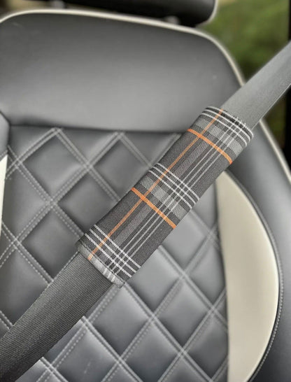 Volkswagen GTI Tartan Seatbelt Shoulder Pads - DTS AUTOMOTIVE