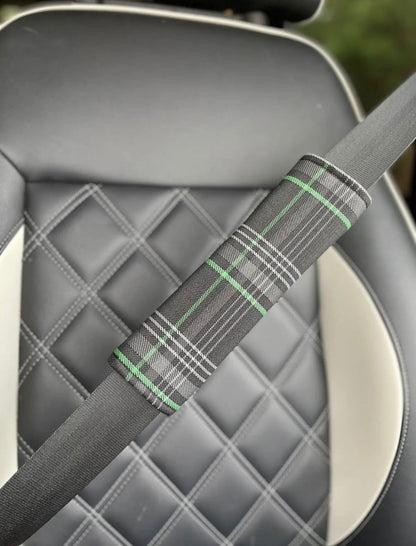 Volkswagen GTI Tartan Seatbelt Shoulder Pads - DTS AUTOMOTIVE