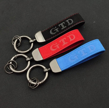 Volkswagen Golf GTD Suede Keychain - DTS AUTOMOTIVE